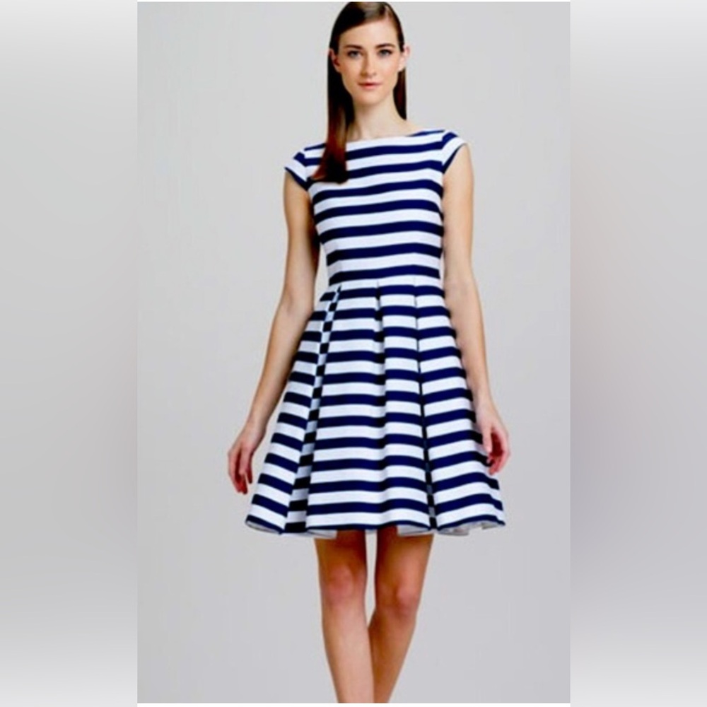 Kate Spade Navy and White Striped Mini Dress